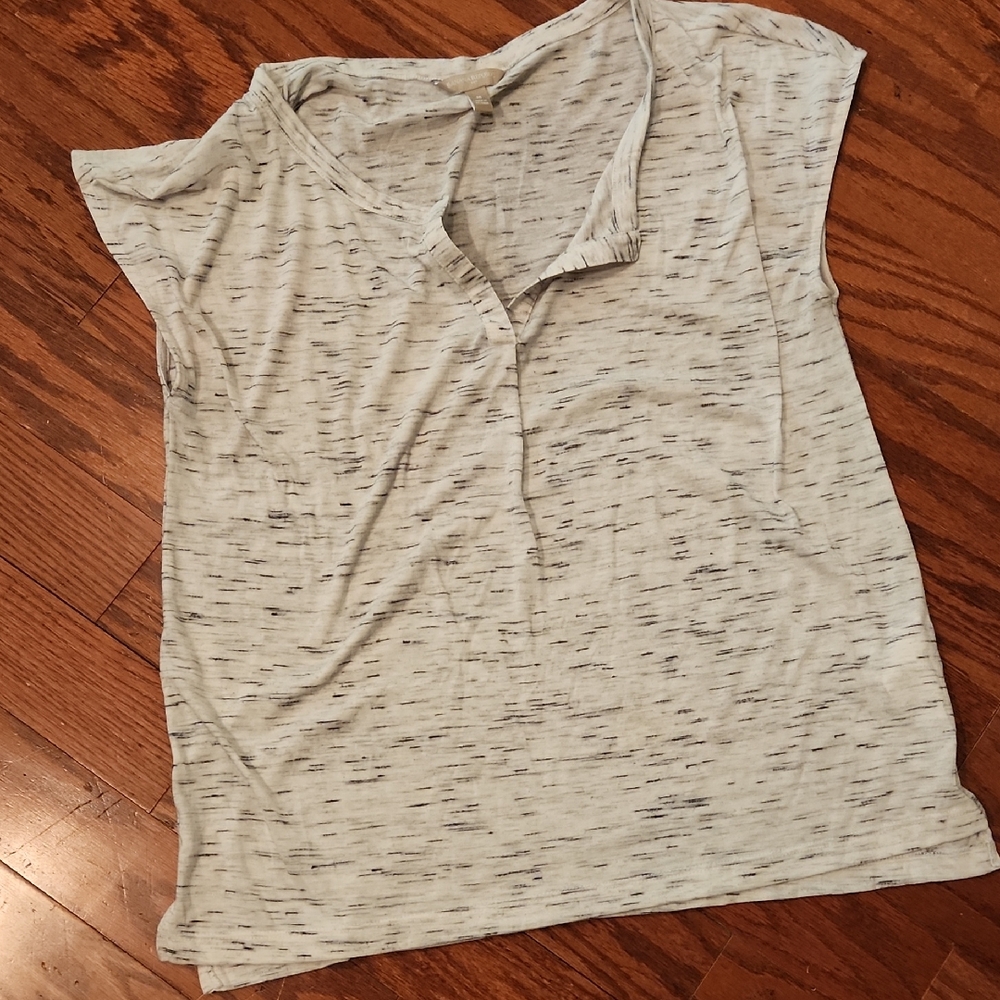 Banana Republic Gray Polo Tee Relaxed Short Sleeve